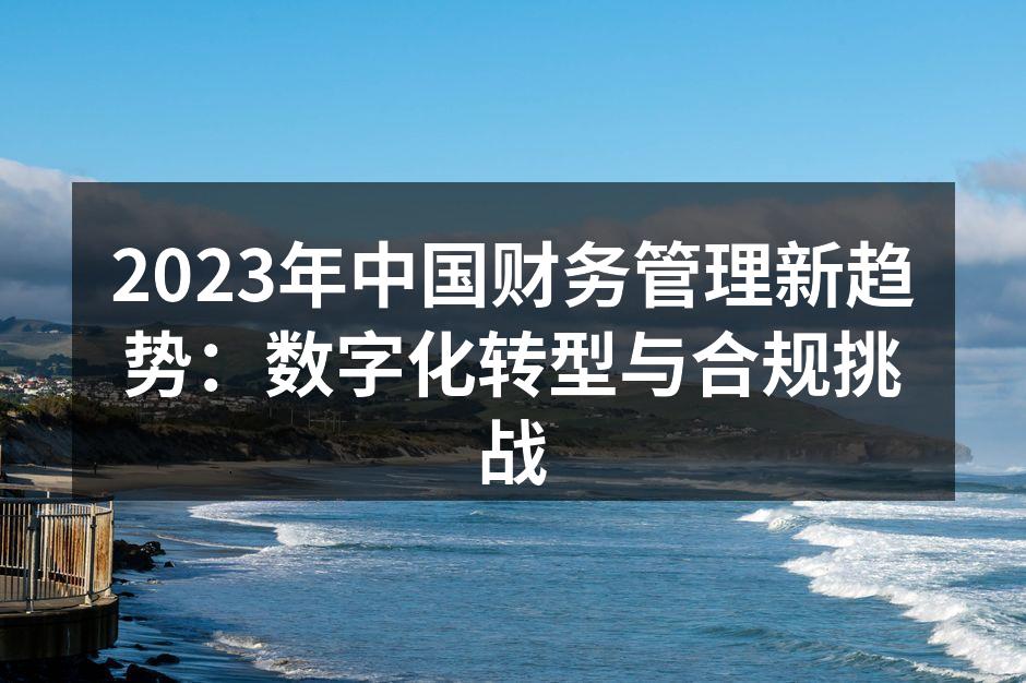 2023年中国财务管理新趋势：数字化转型